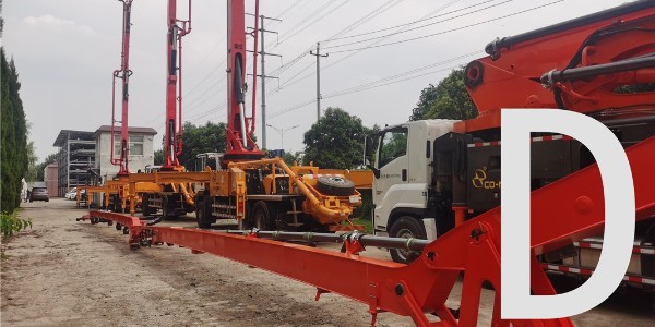 臂架末端的軟管所在位置不會(huì)導(dǎo)致堵管